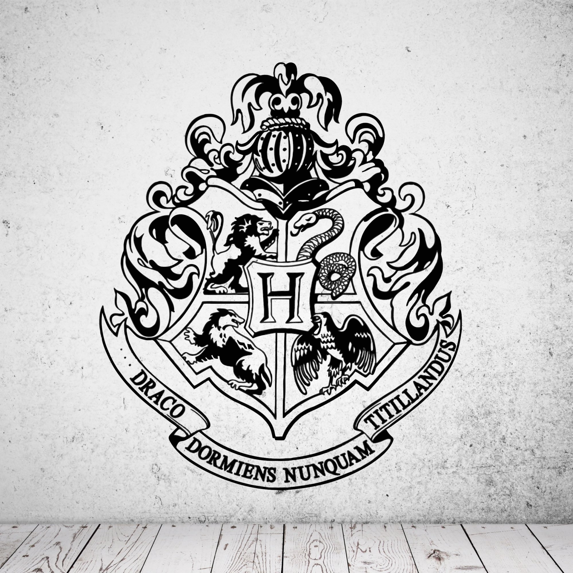 46158 Harry Potter - Hogwarts Wappen Wandsticker